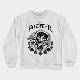 RPG Class Series: Fighter - Black Version Crewneck Sweatshirt